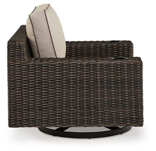 Coastline Bay Outdoor Swivel Lounge with Cushion - De Avenue Furniture