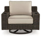 Coastline Bay Outdoor Swivel Lounge with Cushion - De Avenue Furniture