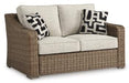 Beachcroft Outdoor Loveseat with Cushion - De Avenue Furniture