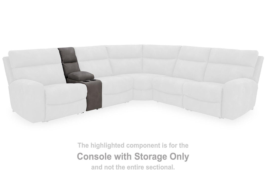 Next-Gen DuraPella Power Reclining Sectional Loveseat with Console - De Avenue Furniture