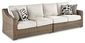 Beachcroft 2-Piece Outdoor Loveseat with Cushion - De Avenue Furniture