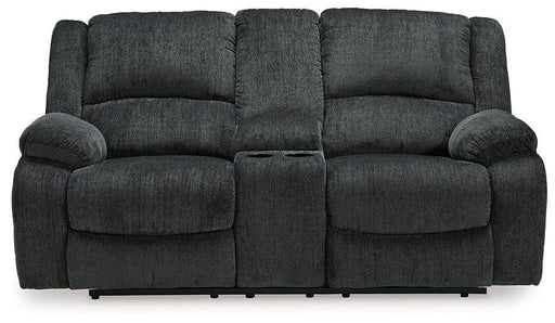 Draycoll Power Reclining Loveseat with Console - De Avenue Furniture