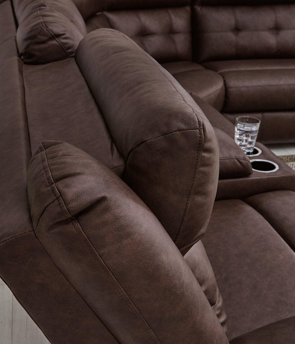 Punch Up Power Reclining Sectional - De Avenue Furniture