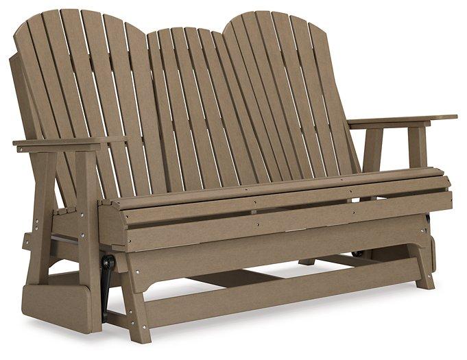 Hyland wave Outdoor Glider Loveseat - De Avenue Furniture