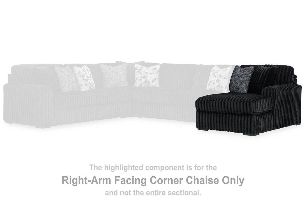 Midnight-Madness Sectional with Chaise - De Avenue Furniture