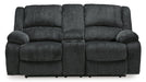 Draycoll Power Reclining Loveseat with Console - De Avenue Furniture