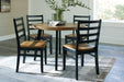 Blondon Dining Table and 4 Chairs (Set of 5) - De Avenue Furniture