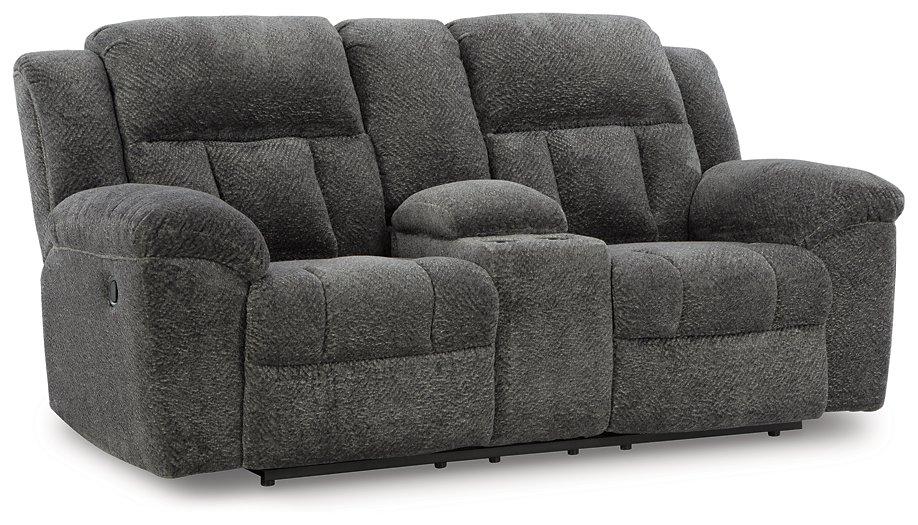 Frohn Reclining Loveseat with Console - De Avenue Furniture