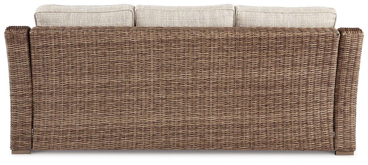 Beachcroft Outdoor Sofa with Cushion - De Avenue Furniture