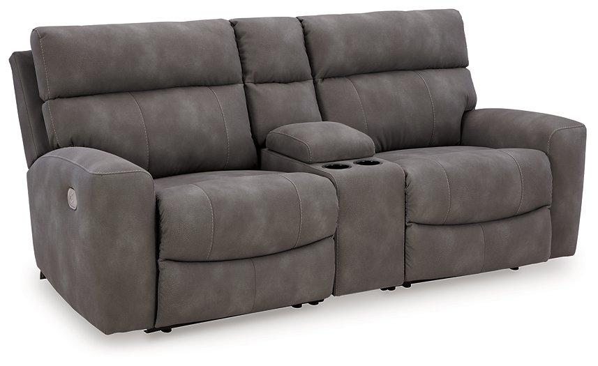 Next-Gen DuraPella Power Reclining Sectional Loveseat with Console - De Avenue Furniture