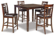 Bennox Counter Height Dining Table and Bar Stools (Set of 5) - De Avenue Furniture