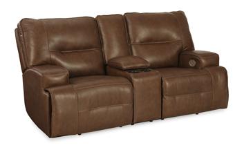 Francesca Power Reclining Loveseat with Console - De Avenue Furniture