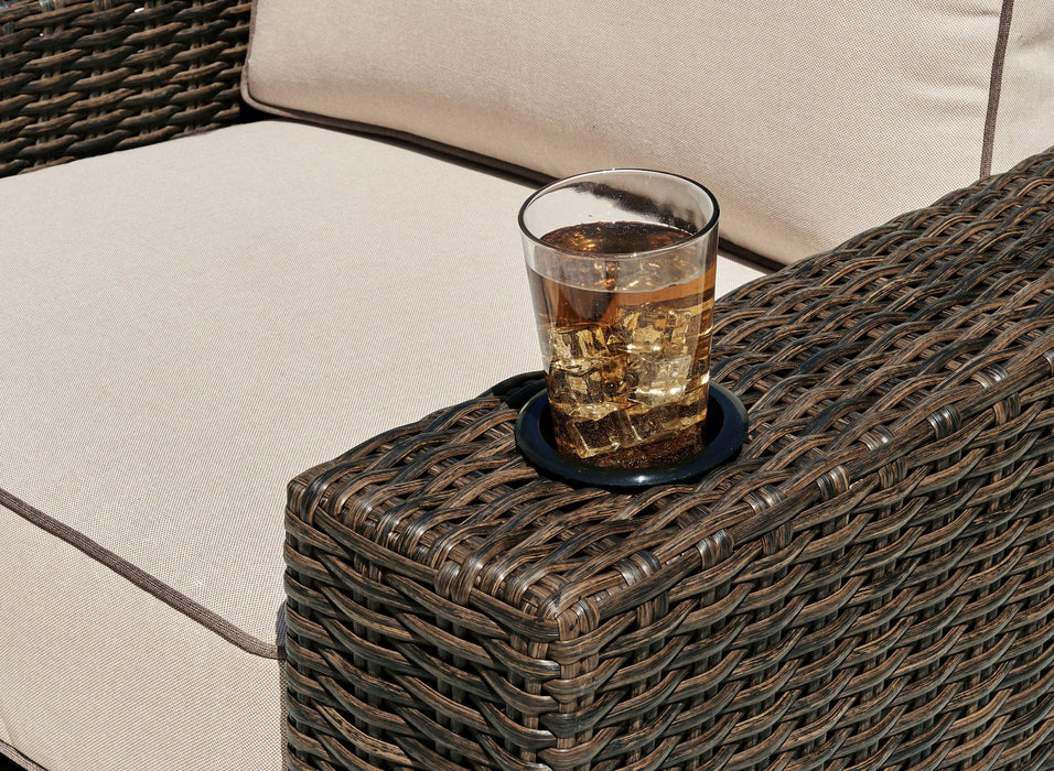 Coastline Bay Outdoor Swivel Lounge with Cushion - De Avenue Furniture