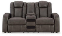 Fyne-Dyme Power Reclining Loveseat with Console - De Avenue Furniture
