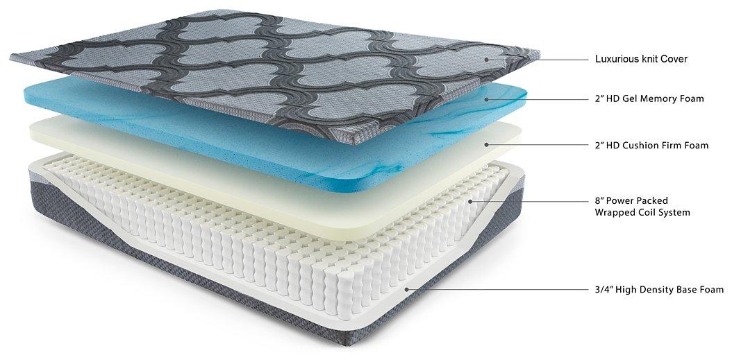 12 Inch Ashley Hybrid Mattress - De Avenue Furniture