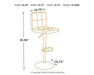 Bellatier Adjustable Height Bar Stool - De Avenue Furniture