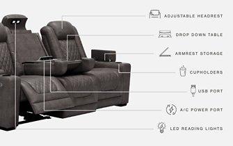 HyllMont Power Reclining Sofa - De Avenue Furniture