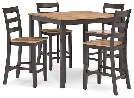 Gesthaven Counter Height Dining Table and 4 Barstools (Set of 5) - De Avenue Furniture