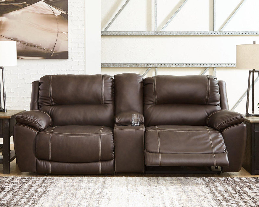 Dunleith 3-Piece Power Reclining Loveseat with Console - De Avenue Furniture