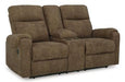 Edenwold Reclining Loveseat with Console - De Avenue Furniture