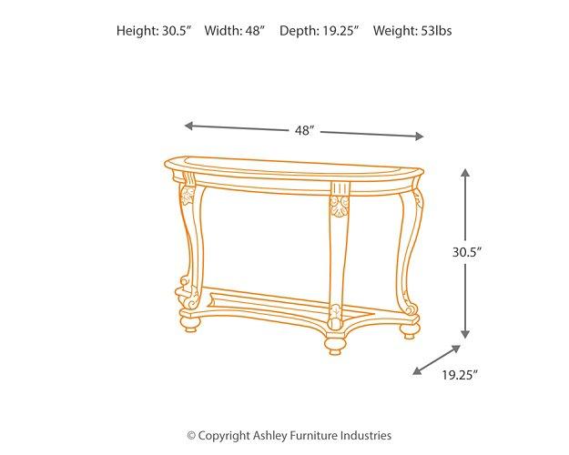 Norcastle Sofa/Console Table - De Avenue Furniture