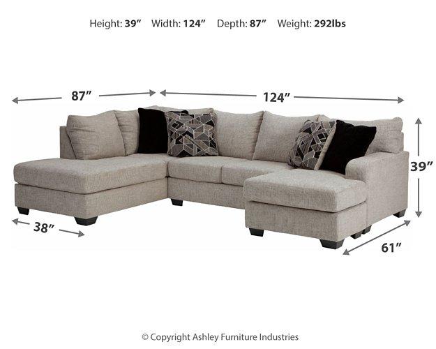 Megginson 2-Piece Sectional with Chaise - De Avenue Furniture