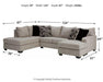Megginson 2-Piece Sectional with Chaise - De Avenue Furniture