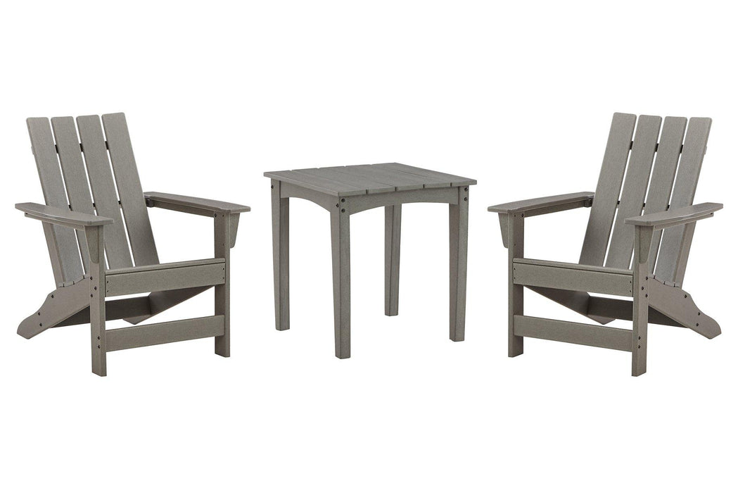 Visola Outdoor Adirondack Chair Set with End Table - De Avenue Furniture