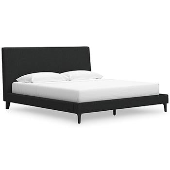 Cadmori Upholstered Bed with Roll Slats - De Avenue Furniture