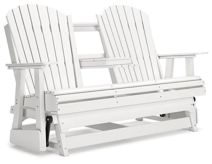 Hyland wave Outdoor Glider Loveseat - De Avenue Furniture