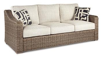 Beachcroft Outdoor Sofa with Cushion - De Avenue Furniture