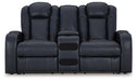 Fyne-Dyme Power Reclining Loveseat with Console - De Avenue Furniture