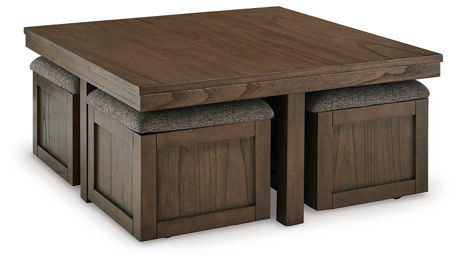 Boardernest Coffee Table with 4 Stools - De Avenue Furniture