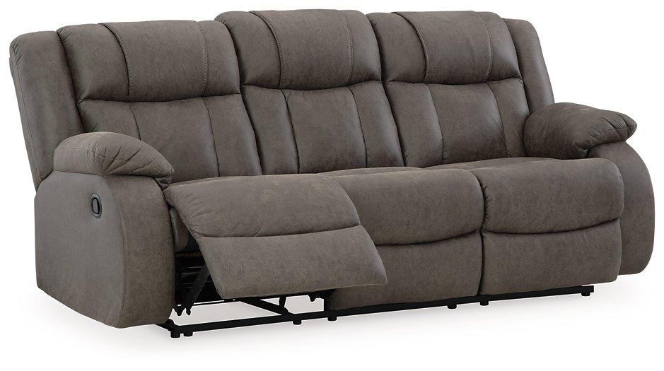 First Base Reclining Sofa - De Avenue Furniture