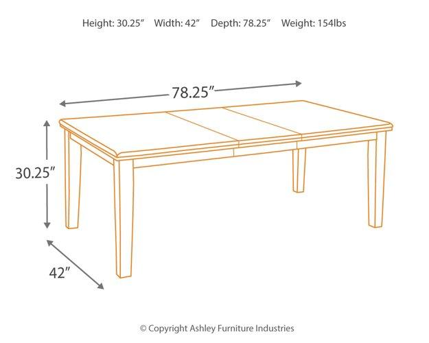 Haddigan Dining Extension Table - De Avenue Furniture