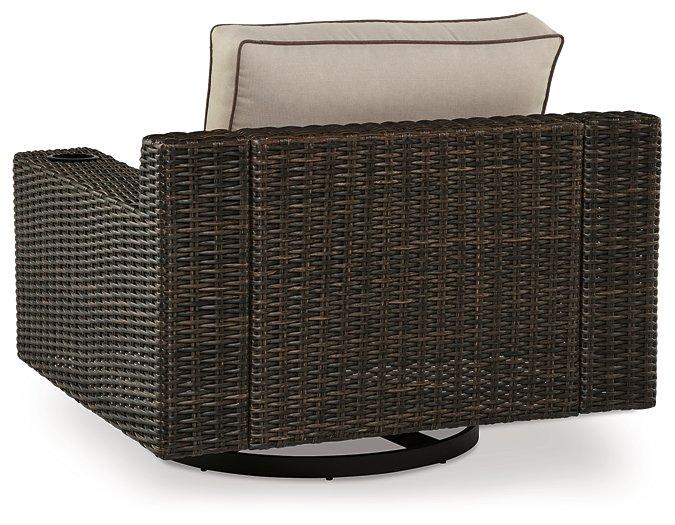 Coastline Bay Outdoor Swivel Lounge with Cushion - De Avenue Furniture
