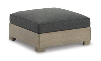 Citrine Park Outdoor Ottoman with Cushion - De Avenue Furniture
