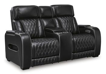 Boyington Power Reclining Loveseat with Console - De Avenue Furniture