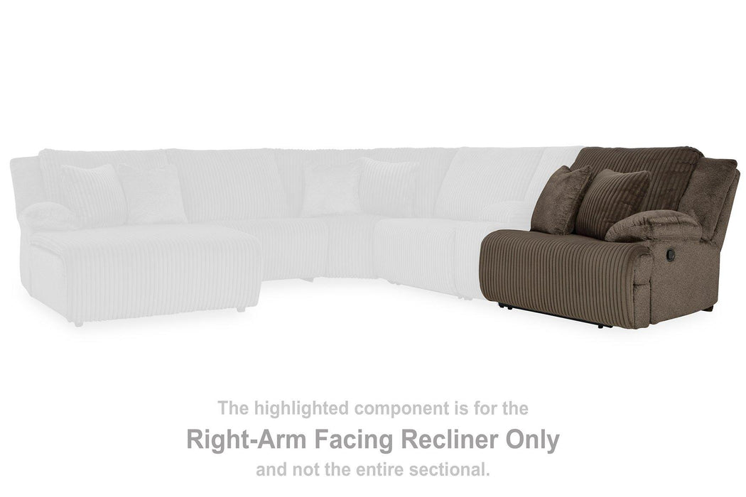 Top Tier Reclining Sectional with Chaise - De Avenue Furniture