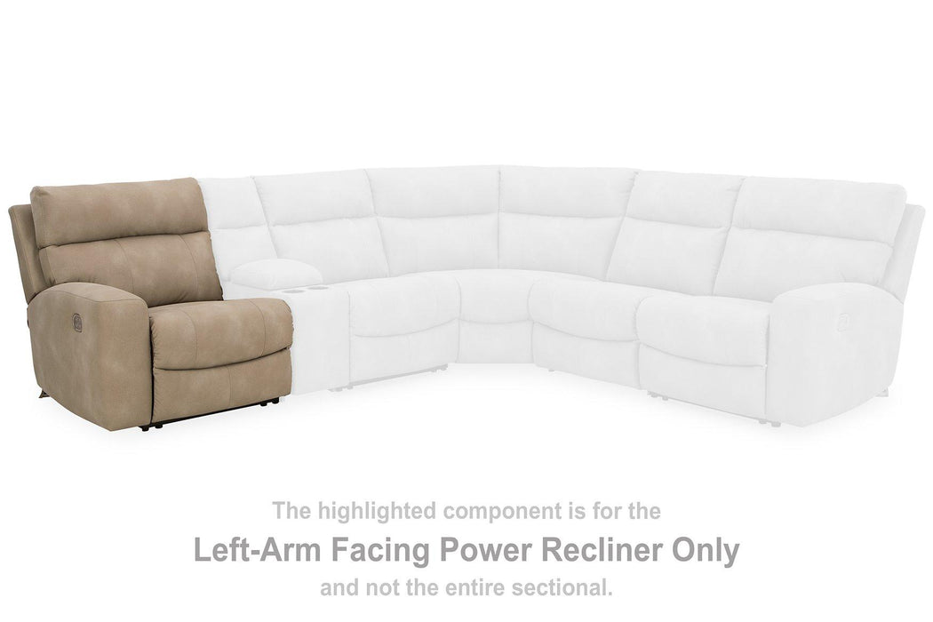 Next-Gen DuraPella Power Reclining Sectional Loveseat with Console - De Avenue Furniture