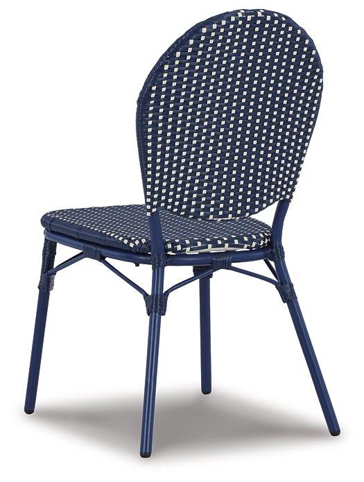 Odyssey Blue Outdoor Table and Chairs (Set of 3) - De Avenue Furniture