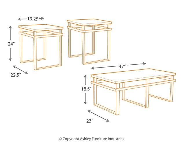 Laney Table (Set of 3) - De Avenue Furniture