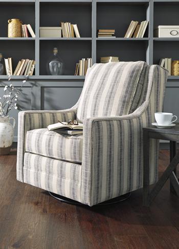 Kambria Swivel Glider Accent Chair - De Avenue Furniture