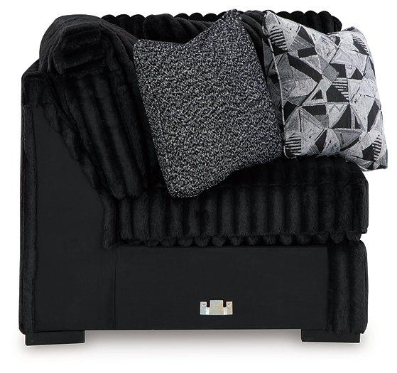 Midnight-Madness Sectional with Chaise - De Avenue Furniture