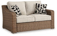 Beachcroft Outdoor Loveseat with Cushion - De Avenue Furniture