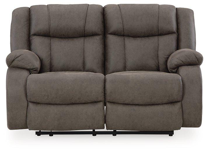 First Base Reclining Loveseat - De Avenue Furniture