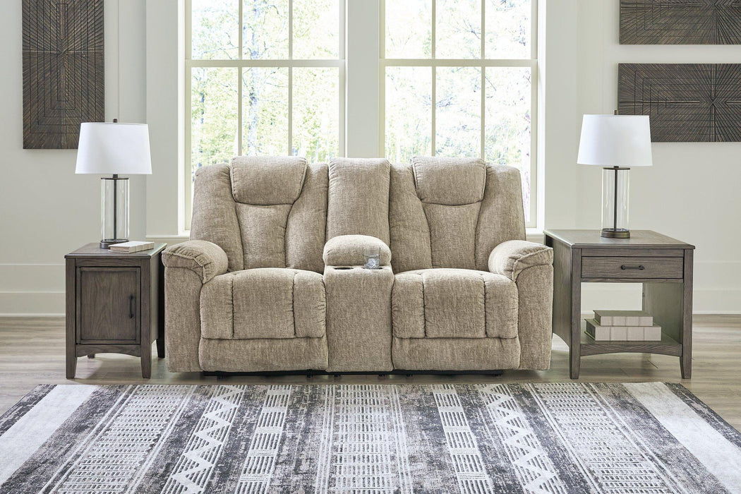 Hindmarsh Power Reclining Loveseat with Console - De Avenue Furniture