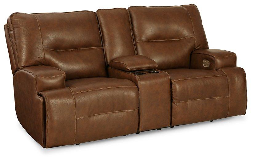 Francesca Power Reclining Loveseat with Console - De Avenue Furniture