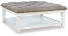 Kanwyn Upholstered Ottoman Coffee Table - De Avenue Furniture
