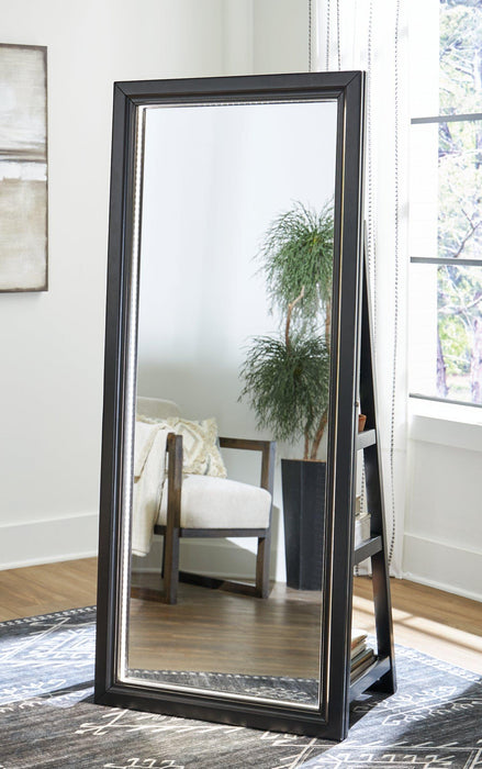 Evesen Floor Standing Mirror/Storage - De Avenue Furniture